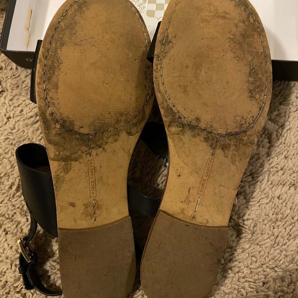 Vince Camuto Black and Tan Sandals - Picture 3 of 3